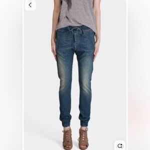 R13 Dark blue sweat jeans